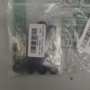 M8 Nylon Flat Washer, 8mm ID 16mm OD 2mm Thick Sealing Spacer Gasket Ring, Black, 50 PCS
