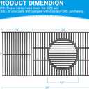 17.7" Cooking Grate Replacement Parts for Monument Grills 77352, 77352MB, Denali 605, Grill Grate for Monument Grill Replacement Parts, A105 & A101 Replacement for Monument Grill Accessories