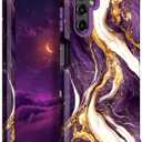 Hocase for Galaxy A15 5G Case, Heavy Duty Shockproof Protection Soft Silicone Rubber Bumper+Hard Plastic Hybrid Protective Case for Samsung Galaxy A15 5G (6.5"") 2024 - Midnight Purple