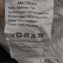 MATBEBY Queen Size Mattress Pad - Cooling Breathable Mattress Topper, Quilted Fitted Mattress Protector, Pillow Top Mattress Cover with 8-21" Deep Pocket, Soft, Machine Washable, White, 72in x 84in