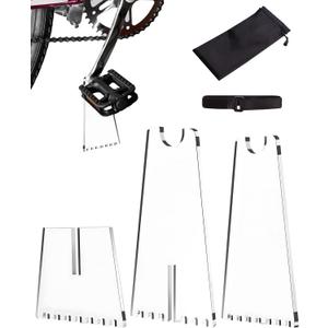 TOPGO [2024 Upgraded] Acrylic Bicycle Foot Support Bracket for Outdoor Photography/Parking [Portable, Invisible, Non-Install] bike standfor Mountain & Road Bike - Transparent (5.5 inch)