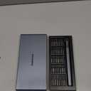 Rechargeable Precision Screwdriver Kit Cordless with 40 S2-Steel Bits, 5 Torque Settings for Phone Camera Laptop