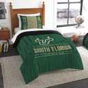 Northwest NCAA South Florida Bulls Comforter and Sham Set, Twin, Modern Take