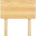 L 19 x W 15 x H 26 inches Indoor Single Folding TV Tray Table (Natural)