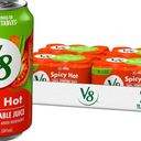 V8 Spicy Hot 100% Vegetable Juice, 11.5 fl oz Can (18 Pack) EXP. 10 Feb 2027