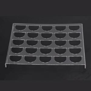 Coffee Capsule Holders, Plastic Coffee Capsule Storage Tray (32x25cm) Compatible for 25 Pods Capacity