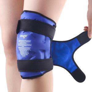NEWGO Ice Pack for Knee Replacement Surgery, Reusable Gel Cold Pack Wrap Around Entire Knee Ice Pack Wrap for Injuries, Pain Relief, Meniscus Tear, ACL, Swelling (Blue)