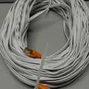 Smolink Ethernet Cable 25 FT, Cat 8 Ethernet Cable 2000Mhz 40Gbps, Internet Cable Professional Flat LAN Cable SFTP Patch Cord with Gold Plated RJ45 Connector for Router Modem, White