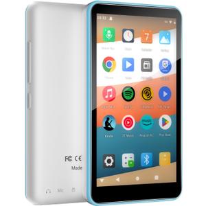 MP3 Player with Bluetooth and WiFi, 144GB Android 9.0, 4" Touch Screen, DGTenk Kids MP3 & MP4 Player for Spotify & Google Play, Parental Control, FM Radio, Long Battery Life for Travel & Gym(Sky-BL)