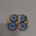 uxcell 2-inch Diameter TPR Wheel 6.35mm Bore Trolley Caster Pulley Roller 4pcs