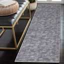 GAOMON Solid Runner Rug 2x6 Machine Washable for Kitchen, Long Hallway, Modern Indoor Living Room, Bedroom, Laundry - Grey