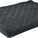 AmyHomie Cooling Blanket,Summer Blankets with Double Sided Cold Effect, Arc-Chill Q-Max>0.5 Cool Fiber, Breathable Lightweight Blankets for Hot Sleepers Night Sweats (Black)