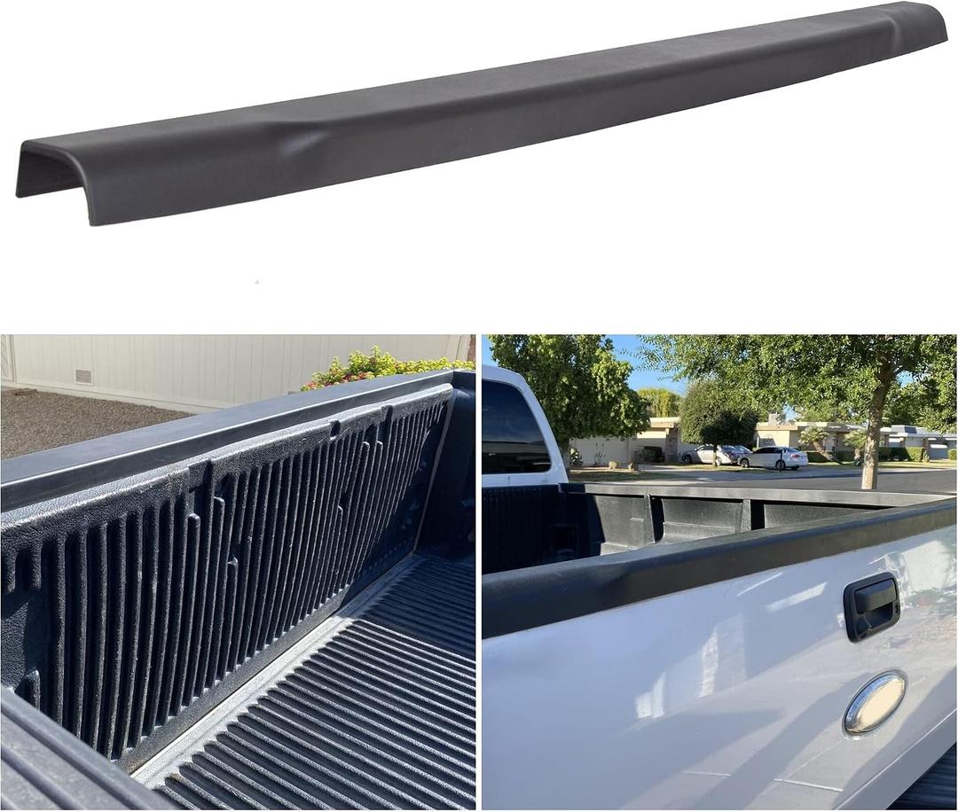 ECOTRIC Tailgate Top Cap Protector Molding Trim Cover Compatible with 2008-2016 Ford F250 F350 F450 Super Duty Replace for BC3Z-9940602-B FO1904104