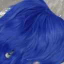 Unisex Short Blue Wig, Pixie cut Synthetic Hair for Joy Anime Costume Cosplay Party, Comic-Con, Comes with Wig Net Cap; 55TNL