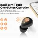 Invisible Mini Earbuds Wireless Bluetooth, Low Profile Micro Smallest Tiny Discreet Hidden Earbuds for Work, Small Headphones, Invisible Sleep Wireless Earphone IPX5 Waterproof for Small Ear Canals