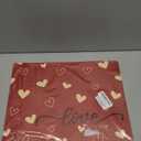 Artoid Mode Red Love Hearts Placemats Set of 4, 12x18 Inch Seasonal Anniversary Holiday Table Mats for Party Kitchen Dining Decoration