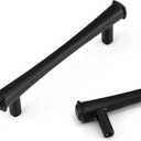 HESTIA HARDWARE 10 Pack 3 3/4 Black Cabinet Handles - Simply Modern Kitchen Hardware | 96mm Pulls, Drawer Knobs and Handles (Z21.10.D)