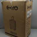 Coolife Luggage 3 Piece Set Suitcase Spinner Hardshell Lightweight TSA Lock (champagne,20/24/28)