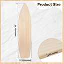 6 ft Wood Surfboard Wall Art Unfinished DIY Hanging Wood Longboard Vintage Wooden Beach Decorative Surfboard Unique Raw Large Decor Sign Boards Gift Idea for Home Room, 71.65 x 15.75 x 0.59"