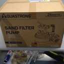 AQUASTRONG Sand Filter Pump for Above Ground Pool with Timer, 3/4 HP Pool Pumps Above Ground 3800 GPH for Pools up to 14000 GAL, 12in Pool Filter with 6-Way Valve, Improved Circulation and Filtration