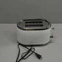 MELLERHOME Retro Toaster 2 Slice, 7 Browning Levels, 3 Functions (Reheat, Defrost, Cancel), Stainless Steel Features, Removable Crumb Tray, Under Base Cord Storage, White Toaster Kitchen Appliances