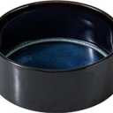 Ceramic 7.3inch Dog Bowl for Medium Breed Dogs, Anti-Slip and Weighted Pet Food and Water Dishes (Single Bowl, Starry Sky) (5CUPS)