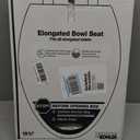 KOHLER 4636-RL-0 Cachet ReadyLatch Elongated Slow Close Toilet Seat, Soft Close Toilet Seat Quiet Lid, Contoured Grip-Tight Bumpers Installation Hardware, Apartment Essentials, White