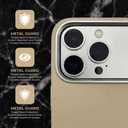 Leather Phone Case for iPhone 17 Pro Max, Magnetic Attraction, Camera Protection, Fingerprint Resistant (Beige)