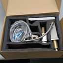 FSCEPIXI Waterfall Roman Tub Faucet with Hand Shower, Deck Mount Tub Filler Bathtub Faucet with Sprayer, Brass Widespread 3 Hole Bathtub Shower Faucet Set, Brushed Nickel