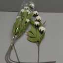 4 stems Artificial Tulips, Real Touch PU Fake Tulip Stems for Easter, Spring, Wedding Bouquet, Home Centerpiece Floral Arrangement, and Table Décor (White)