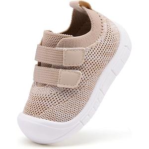 BMCiTYBM Baby Walking Shoes Infant Boys Girls Slip On Tennis Sneakers Lightweight Barefoot Sock Shoes Outdoor Indoor Non-Slip Sneakers for 6 9 12 18 24 Months Camel Size 4 Toddler