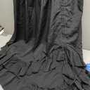 GOLDSTITCH Women's Victorian Dress Renaissance Medieval Costume Corset Ruffle Maxi Dress for Women (Black, XXL)