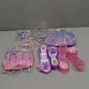 Princess Dress Up Shoes Set, Girls Dress Up Toys, Jewelry Boutique Crown Necklace Earrings Rings Bracelet, Princess Dresses Role Pretend Play Gifts Princess Toys for Girls Aged 3 4 5 6