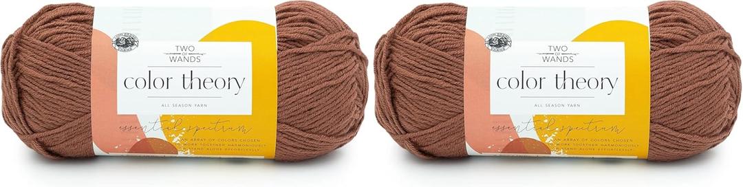 Lion Brand Yarn Two of Wands: Color Theory Yarn, Raisin (Pack of 2)