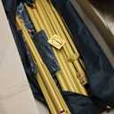 EMART Backdrop Stand, Large Adjustable Background Support System Angle Rotatable Connector, and Carry Bag for Parties, Wedding, Photography -Titanium Gold