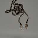 Case-Mate Crossbody Phone Lanyard [Works with All Phones] Hands-Free Strap - Leather Cell Phone Charm - Neck Chain Holder for iPhone 17 Pro Max/16 Pro Max/15/14/13/S25 Ultra - Gold Chain Black Leather