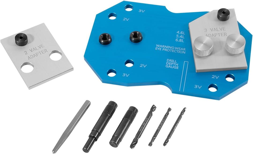 68500 Manifold Drill Template for Ford 2V & 3V Designed to Remove Broken Exhaust Manifold Studs