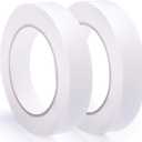 2 Rolls 1 Inch Double Sided Tape (1-Inch x 30 Yards per Roll), Permanent Clear Double-Sided Adhesive Scotch Tape for DIY Arts, Crafts, Scrapbook, Photos Display ect (1 Inch x 60 Yards Total)