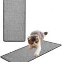 Cat Scratcher Mat Natural Sisal Fabric Cat Scratching Pad Couch Protector Horizontal Floor Cat Carpet Easy Use for Indoor Cats, Grey, 8" x 16"