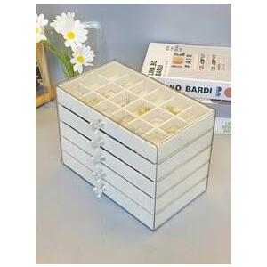 1pc 5-Layer Clear Acrylic Jewelry Box, Large Capacity Jewelry Box