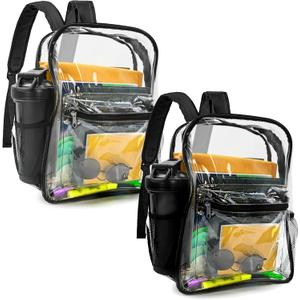 Guard Dog Security Clear Bag - Transparent Backpack for Sports Event and Concerts, 15 x 11 x 5 inches, Small