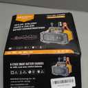 NEXPEAK NC202 10-Amp Battery Charger, 12V 24V LiFePO4 Lead Acid Portable Car Battery Charger 8-Stage Trickle Charger Smart Battery Maintainer w/Temp Compensation for Car Truck Motorcycle Lawn Mower