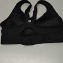 IUGA High Impact Sports Bras for Women High Support Racerback Sports Bra with Sewnin Pads Adjustable Straps Black, M