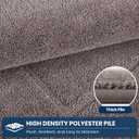 PURRUGS Machine Washable Kitchen Rug 32" x 70", Non-Slip/Skid Hallway Runner Rug, Super Absorbent Soft Area Rug for Kitchen, Hallway & Laundry, Rolled Packaging, Grayish Brown