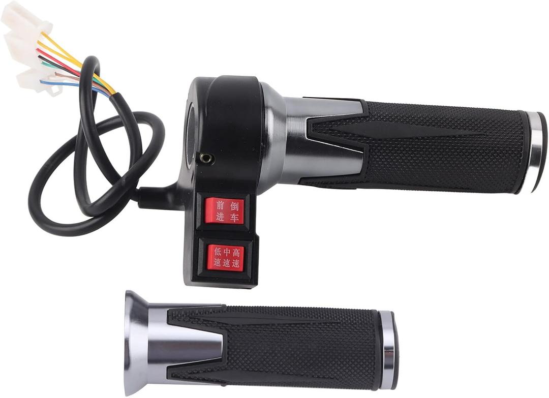 Alomejor Electric Throttle Grip,3 Speed Forward Reverse, Throttle Handle,1 Pair Ergonomic Design for e-Scooter e-Motorcycle Wheelchair Users
