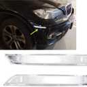 Clear Lens Front Bumper Side Marker Replacement Reflector Lamps Compatible With 2008-2014 BMW E71 X6, 2010-2013 BMW E70 X5M, Replace OEM Amber Sidemarker Lamps