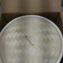 UPGRADED Bamboo Steamer Basket 10-Inch 2-Tier with handle|1x Stainless Steel Ring|2x Chopsticks|50x Perforated Liners|1x Sauce bowl| Easy to clean|Dumpling Steamer Baskets for Cooking Rice & Vegetable (Full Set [10-Inch] with Dumpling Tools)