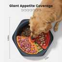 Gardner Pet Adjustable Feeder Bowl for Medium/Large Dogs 9.85'' L, Suction Base, Detachable Platform Insert, Freeze-Friendly, BPA-Free