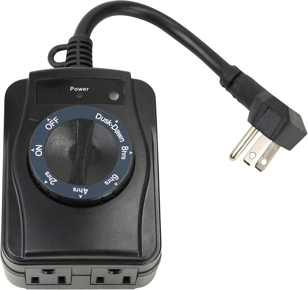 Prime Wire & Cable TNOCD002 2-Outlet Turn Dial Pigtail