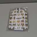 Cute Animal Puppy Pattern Tissue Box Cover Square Waterproof PVC Tissue Holder Leather Facial Paper Organizer Dispenser for Home Office Bathroom Car Tabletop Nightstand Vanity